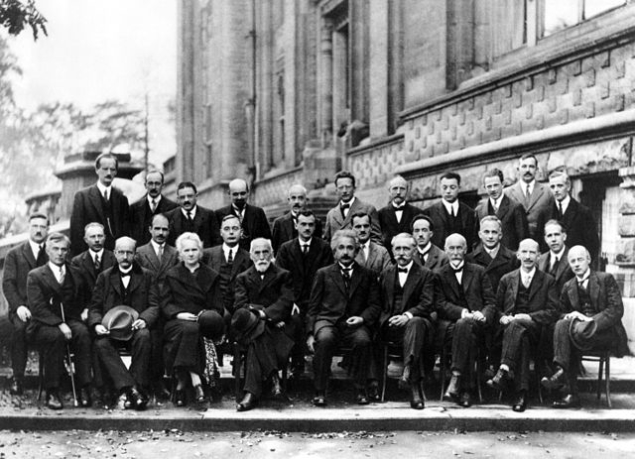 Photo of the 1927 Solvay conference in Brussels