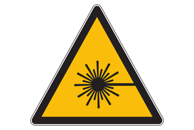 Laser warning symbol