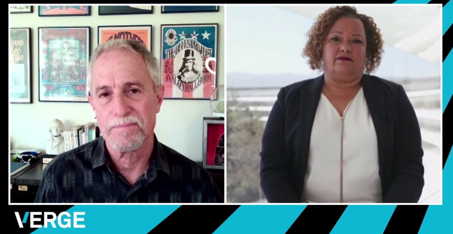 Joel Makower and Lisa Jackson at the VERGE 2020 virtual event.