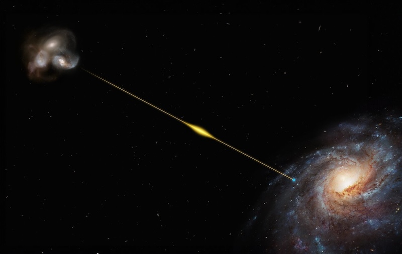 Fast radio burst traveled 8 billion light-years to Earth
