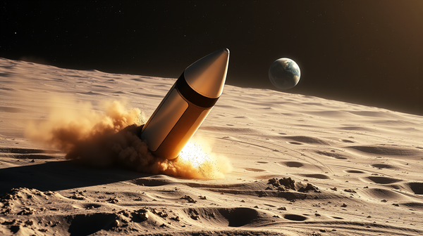 Rocket Hits the Moon