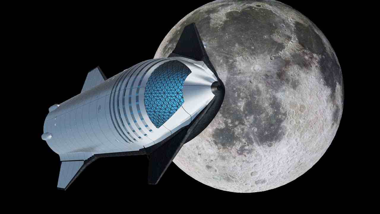 SpaceX Starship Moon Landing