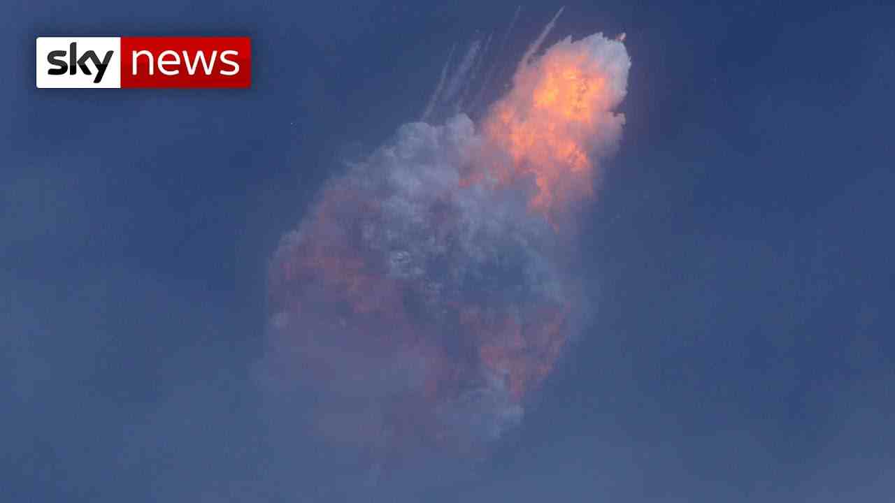 SpaceX blows up rocket to test astronaut escape system
