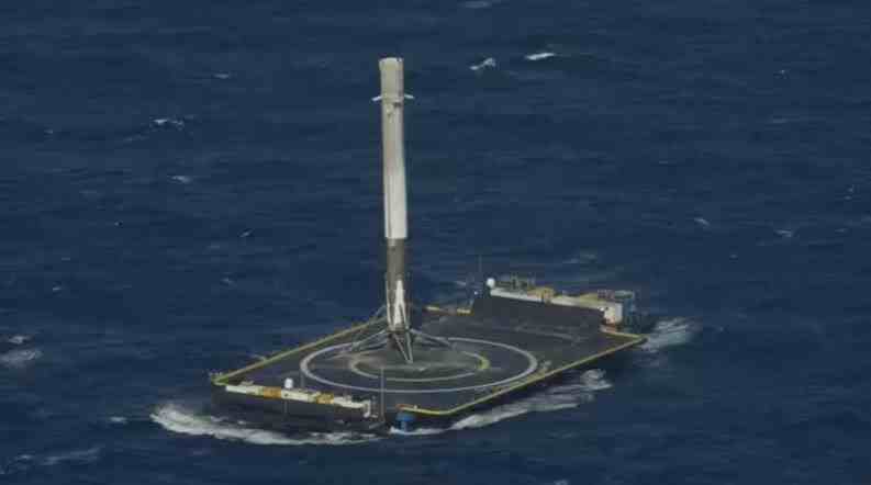 SpaceX lands rocket at sea, makes history