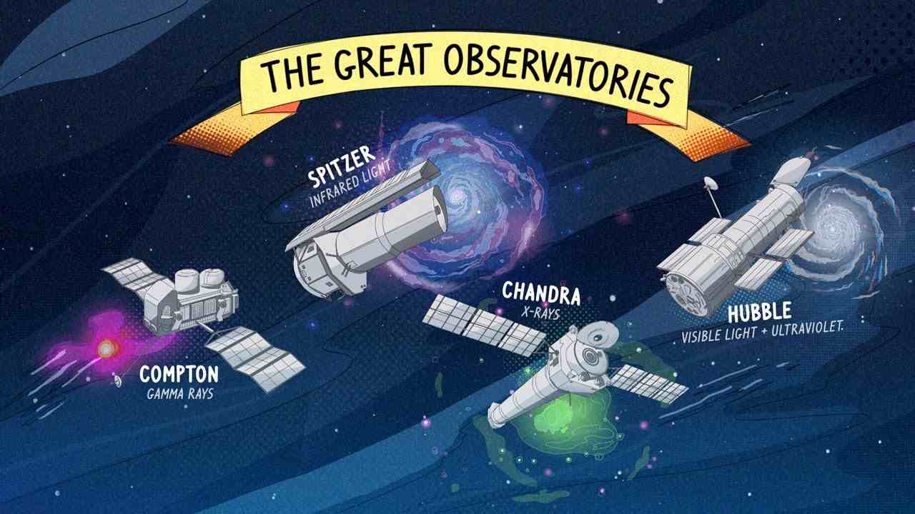 Spitzer and NASAs Great Observatories Space Telescopes
