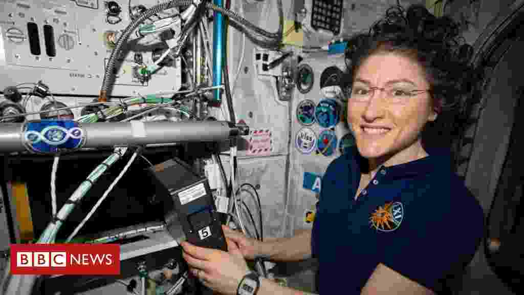 Christina Koch: Nasa astronaut sets new female space record