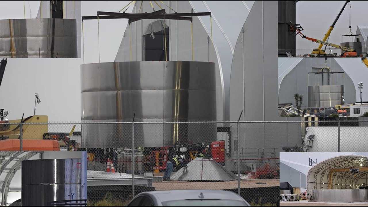 SpaceX Boca Chica - Starship SN1 Barrel Section Inspections