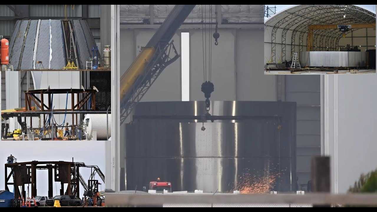 SpaceX Boca Chica - Starship SN1 Welding - Launch Site Preps