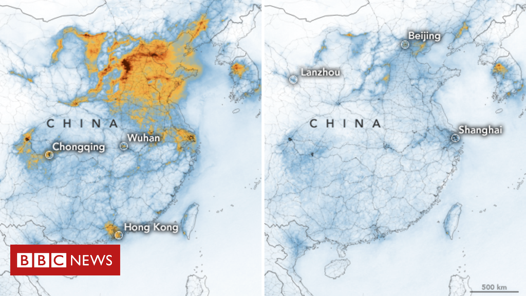 Coronavirus: Nasa images show China pollution clear amid slowdown