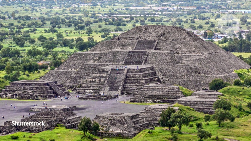 Secret cave lies hidden below the enormous Moon Pyramid