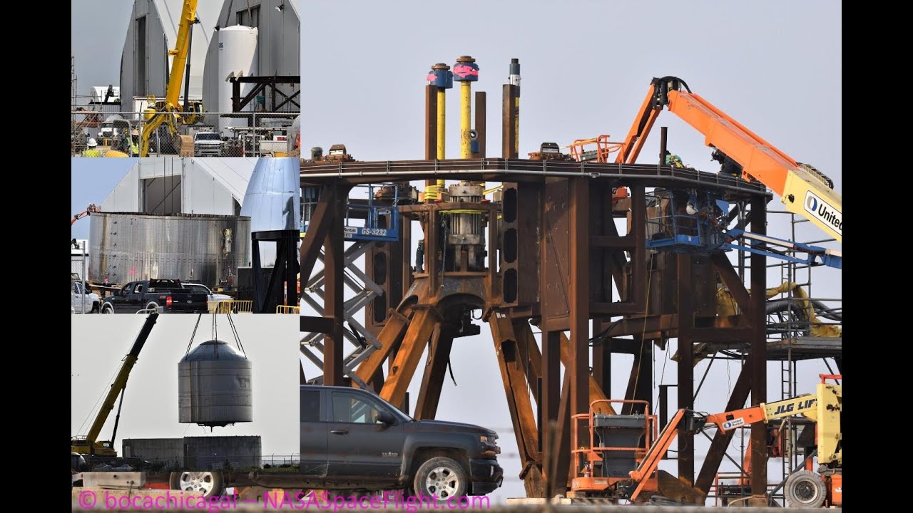 SpaceX Boca Chica - Preparing the launch site for Starship SN4