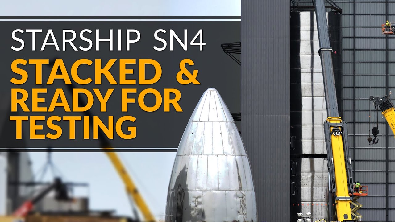 SpaceX Starship SN4 Fully Stacked, Pocket Rocket App, SpaceX Starlink 7 & Virgin Orbit LauncherOne