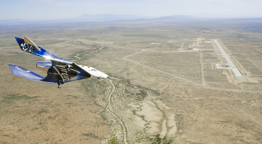 SpaceShipTwo makes first flight from Spaceport America