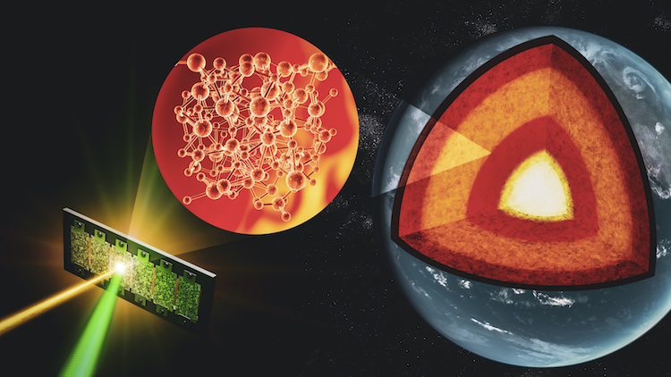 Laser-driven shock waves recreate deep-Earth environment - Physics World