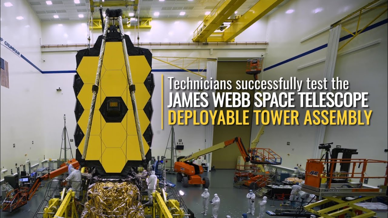 Social Media Shorts: Tower Extension Test a Success for NASAs James Webb Space Telescope